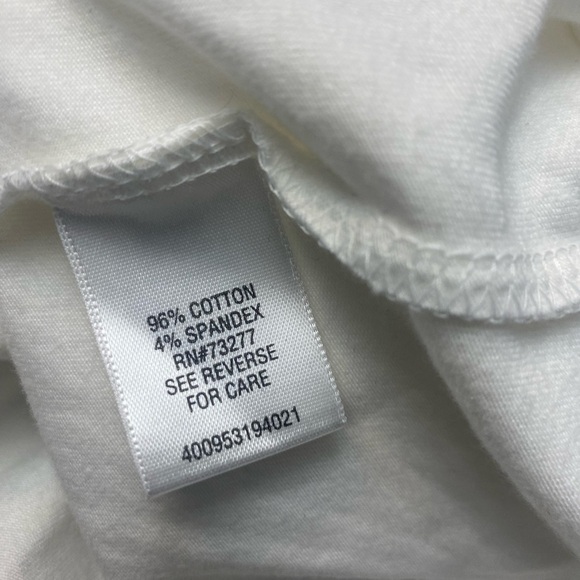 Croft&Barrow women, white long sleeve turtleneck, classic tee top size XL - Picture 6 of 6